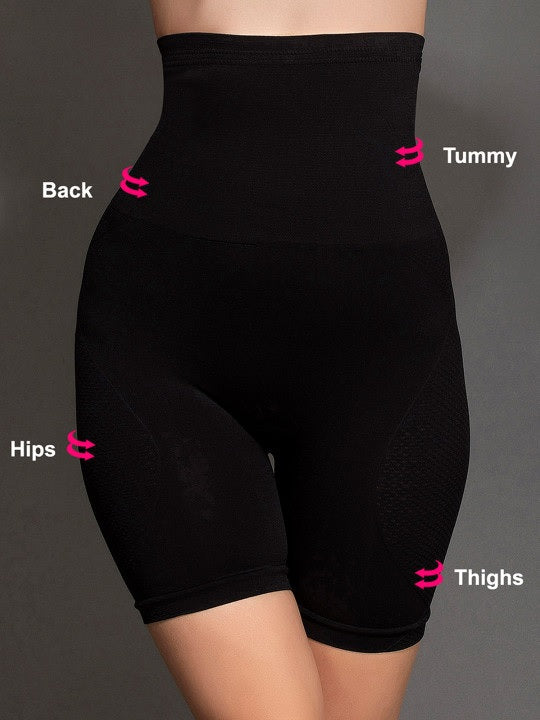 Women's Cotton Nylon Spendex Seamless Wired Tummy Control High Waist and Thigh Ladies Shaper Briefs Shapewear (Free Size Fit Up to M-L-XL-XXL)