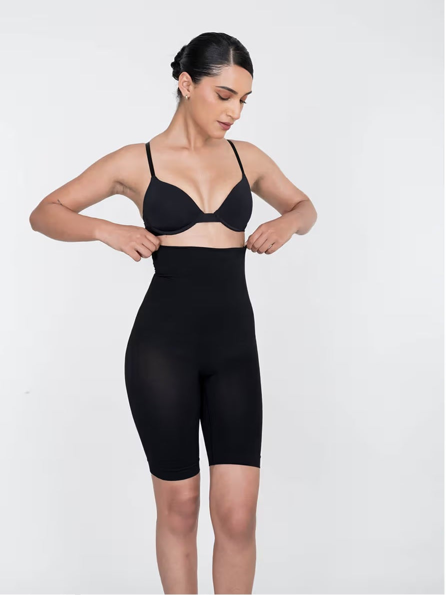 Women's Cotton Nylon Spendex Seamless Wired Tummy Control High Waist and Thigh Ladies Shaper Briefs Shapewear (Free Size Fit Up to M-L-XL-XXL)
