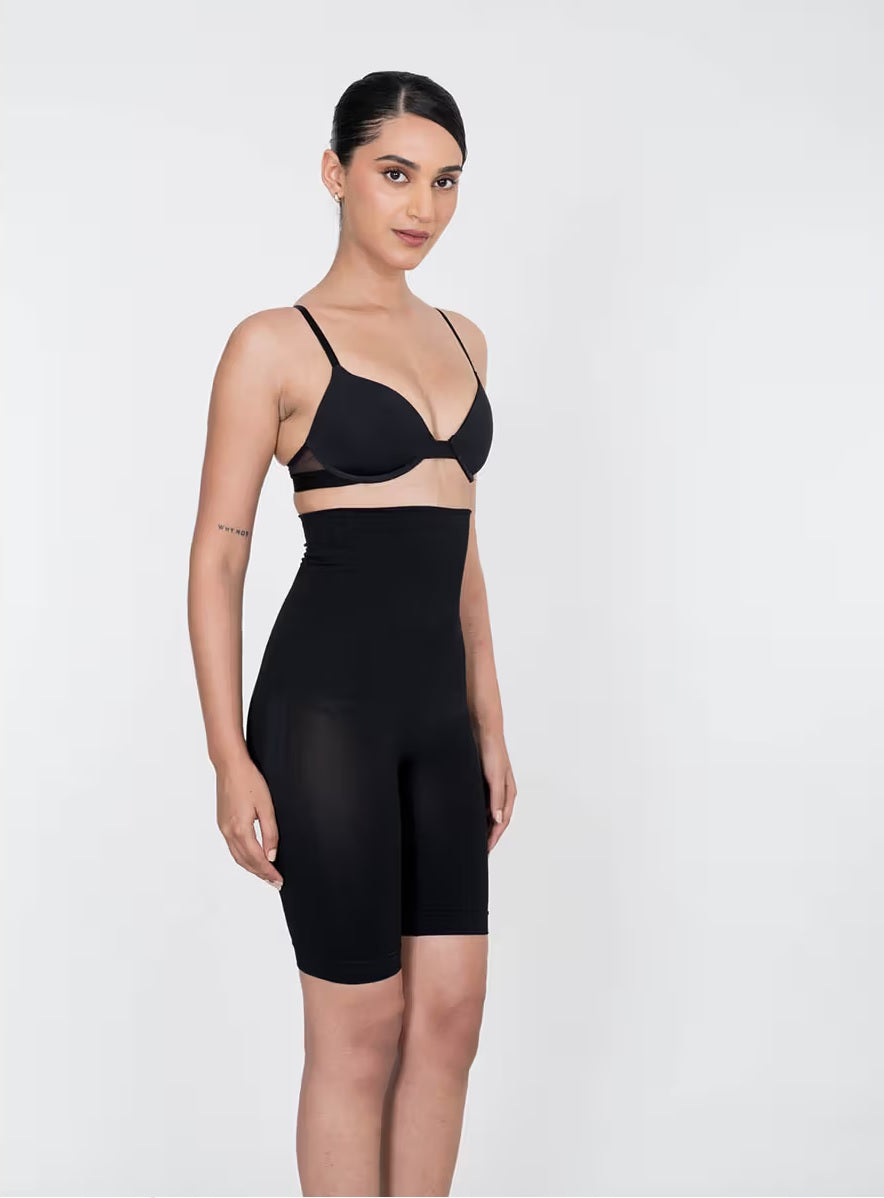 Women's Cotton Nylon Spendex Seamless Wired Tummy Control High Waist and Thigh Ladies Shaper Briefs Shapewear (Free Size Fit Up to M-L-XL-XXL)