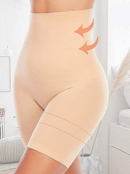 Women's Cotton Nylon Spendex Seamless Wired Tummy Control High Waist and Thigh Ladies Shaper Briefs Shapewear (Free Size Fit Up to M-L-XL-XXL)